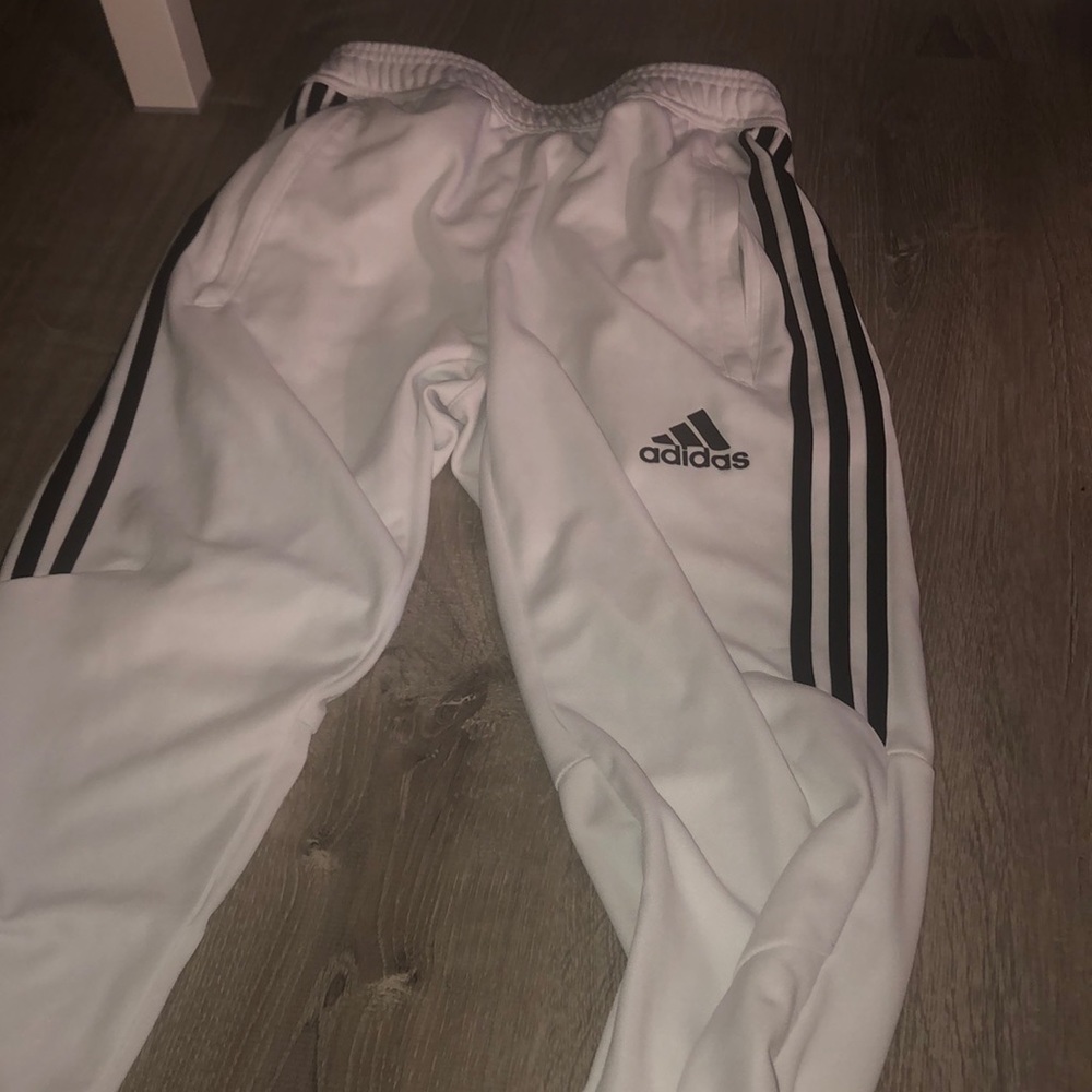 White Adidas Track Pants